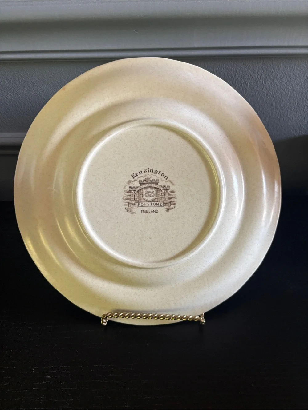 Kensington Staffordshire Ironstone Handcrafted England Set of 4 Plates